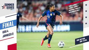 Jamaica summer series women's soccer international friendly 2021 women's football full match from june 13 2021. 2021 Wnt Summer Series Usa 4 Jamaica 0 Match Report Stats