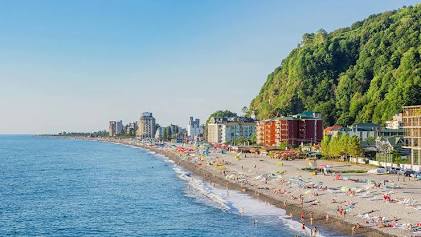 Scenic coastline along Gonio beach, AI generated