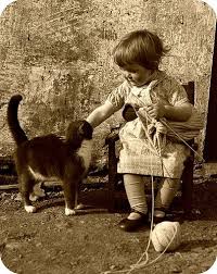 Knitting Vintage Photos Animals Vintage Cat