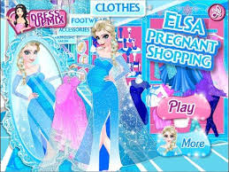 Frozen Elsa Pregnant Shopping Clothes Frozen Dress Up Games Frozen Dress Up Frozen Dress Shopping Outfit