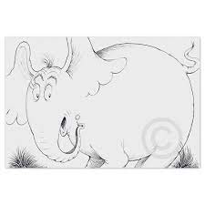 Horton Line Drawing — The Art Of Dr. Seuss Collection, Published By  Chaseart Companies