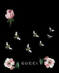 Gucci Picture Painting Art Bee Flowers Rose Pink Apple Watch Wallpaper Watch Wallpaper Flower Art Painting