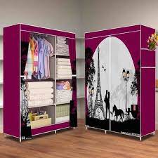 Harga lemari portable bahan plastik ini sekitar 700 ribu rupiah. Jual Hot Love 2018 Multifunction Wardrobe Lemari Pakaian Rak Baju Kab Semarang Citraksi Tokopedia
