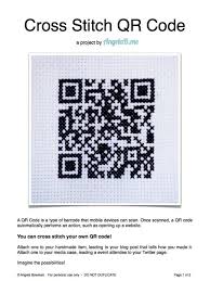 Cross Stitch Qr Code Cross Stitch Tutorial Cross Stitch Embroidery Stitches Tutorial