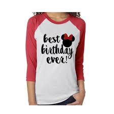 Minnie Mouse Birthday Shirts For Adults Best Birthday Ever Minnie Mouse Shirt Minnie Mouse Birthday Raglan Shirt Disney Trip Shirt Disney Birthday Shirt Women Disney Trip Shirts Disney Birthday Shirt Raglan Shirts