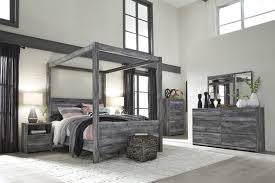 Storehouse gray panel bedroom set. Baystorm 4pc Poster W Canopy Bedroom Set In Gray