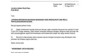 Contoh Surat Rasmi Aduan Longkang Tersumbat Otosection