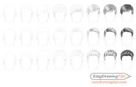 I love to paint, design, and photo manipulate in. How To Draw Male Hair Step By Step Easydrawingtips