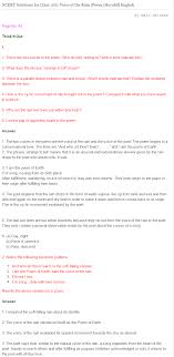 Ncert Solutions For Class 11 English Hornbill The Voice Of The Rain Rain Poems The Voice Class