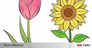 Contoh gambar mewarnai bunga matahari gambar mewarnai. 3 Cara Menggambar Sketsa Bunga Yang Simple Dan Mudah Ditiru