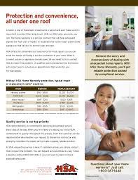 Because choice home warranty is a a home warranty covers against general, normal wear and tear. Hsa Home Warranty Brochure