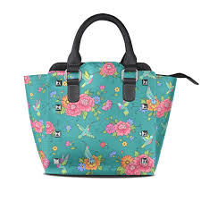 An assortment of 6 floral coin purses. Sunlome Retro Hummingbirds Floral Pattern Womens Leather Tote Shoulder Bags Handbags Handbags Wallets Top Handle Bags