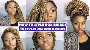 Frequent brushing, washing, can damage a young girl's hair causing it to. 10 Easy Ways To Style Long Box Braids Youtube