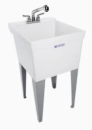 Best utility room sink buying guide. Mustee 20 In X 24 In 1 Basin White Freestanding Utility Tub With Drain And Faucet Lowes Com Laundry Room Sink Utility Sink Laundry Tubs
