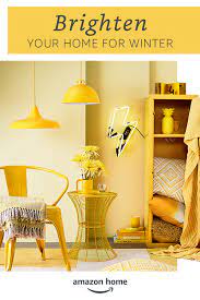 Pops Of Color Orange Lemon And Lime Hues To Brighten Your Home For Winter Shop Amazon Home Decor Home Living Room Shop