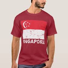 Singapore Vintage Flag T Shirt Zazzle Com Vintage Flag Flag Tshirt Colorful Shirts