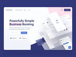 Klamma Landing Page For Business Bank In 2020 Landing Page Web Design Landing Page Design