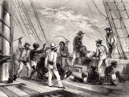 British slave ship throws its 'cargo ...