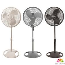 The Lasko16 In Stand Fan With 90 Degree Oscillation Sweep Produces High Air Output Which Is Perfect For Any Room E Stand Fan Pedestal Fan Floor Standing Fan
