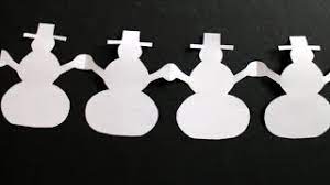 Diese blumen aus papier sind gar nicht kompliziert und sehen vor allem als frühlingshafte deko super aus, z.b. Basteln Mit Papier Schneeman Girlande Fur Dekoration Im Winter Geburtstag Weihnachten W Youtube