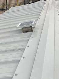 Broan nutone 3 in to 4 roof vent kit for round duct steel black rvk1a the. Solar Powered Ridge Ventilation Fan For Metal Roofs Solar Blaster