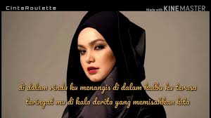 Berikut kutipan lirik lagunya besar kesilapanku besar lagi kesilapanmu hampa yang kau rasakan hampa lagi perasaanku kau cuba menyatakan aku. Cintaroulette Kesilapanku Keegoanmu Siti Nurhaliza