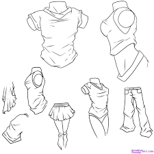 Tutorial Page Drawing Anime Clothes Anime Drawings Manga Drawing