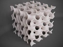 Gyroid Cube 3d Print Model Large Gyroid Cube Consisting Of 27 Schoen G Surface Single Gyroids Welded Together In A 3x3x Prints 3d Printing Generative Design