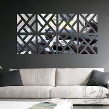 Diy Home Decoration 3d Fashion Mirror Surface Of The Mirror Wall Stickers Living Room Decorative Sticker Geometric Wall Decor Funky Home Decor Mirror Wall Art