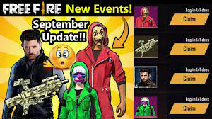This event has got plenty of cool stuff and rewards to keep you entertained throughout this month. Garena Ff News September Update New Event Money Heist Facebook