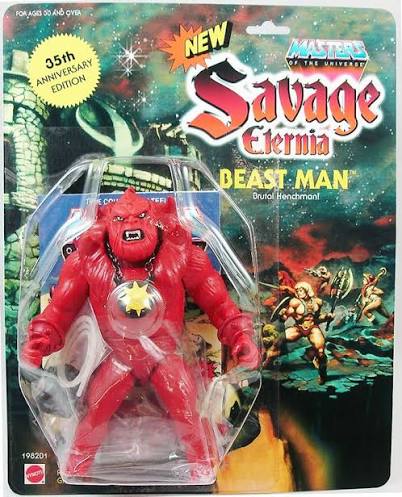 Masters of the Universe - Savage Eternia Beast Man (USA card) - Barbarossa  Art