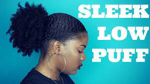 Sleek Low Puff On Thick Natural Hair No Weave Youtube Thick Natural Hair Natural Hair Styles Natural Hair Styles Easy