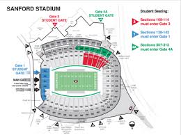 measures taken to control student crowds at sanford stadium