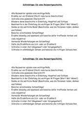 Unter anderem werden folgende inhalte in der klasse 6 der realschule oder gymnasium im fach deutsch unterrichtet Deutsch Arbeitsmaterialien Erzahlung Reizwortgeschichte 4teachers De