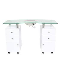 J A Glass Top Manicure Table W Draft Vent Manicure Table Manicure Table For Sale Luxury Home Furniture