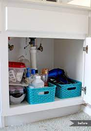 These stacking, multipurpose shelves are perfect for cabinets, but the attractive designs make them great for open storage, too. Adding Shelves In Bathroom Cabinets Gray House Studio
