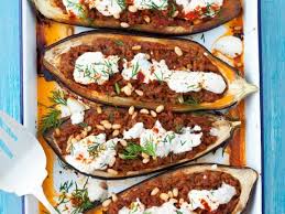 Auberginen Mit Hackfleischfullung Rezept Rezepte Lebensmittel Essen Israelische Rezepte