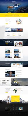 Exploore Travel Exploration Booking Psd Template Travel Website Design Web Layout Design Web Development Design
