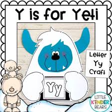 Alphabet Craft: Letter Yy is for Yeti by Little Kinder Bears | TpT