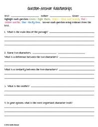 Qar Activity To Use With Any Text Reading Tutoring Activities Teaching Motivation Reading Tutoring