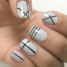 You can create this easy nail art designs for even short nails or long ones. 30 Cool Nail Art Ideas For 2018 Easy Nail Designs For Beginners Lines On Nails Line Nail Art Line Nail Designs