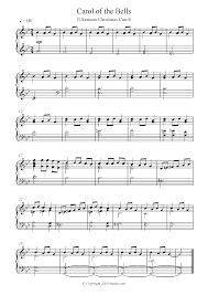 Carol of the bells is a popular christmas carol. Carol Of The Bells Sheet Music For Piano 8notes Com