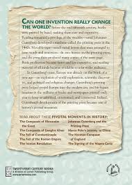 | the following list is composed of items, techniques and processes that were invented. Johannes Gutenberg And The Printing Press Lerner Publishing Group