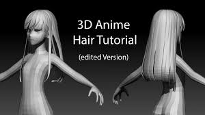 3d Anime Hair Modelling Tutorial Blender Commented Version Anime Hair 3d Modeling Tutorial Blender Models