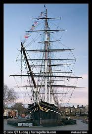 Cutty Sark With Wind Blowing Upon Flags Greenwich London England United Kingdom Cutty Sark Ship London Landmarks London Places