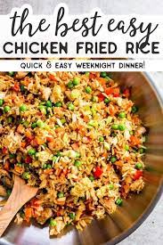 Easy Chicken Fried Rice Chicken Fried Rice Easy Easy Rice Recipes Chicken Fried Rice Recipe Easy