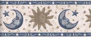 Star Sun And Moon Wallpaper Border Wallpaper Border Wallpaper Painting Tutorial