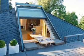The Open Openair Skylight Allows Free Access To The Roof Terrace Decoration Trends Architecture House House Exterior House Design