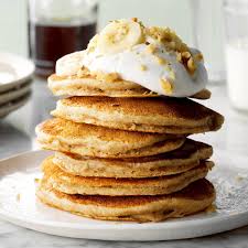 Fluffy Banana Pancakes Recipe In 2020 Fluffy Banana Pancakes Pancake Recipe Taste Banana Pancakes