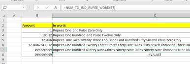 How To Convert Number To Words In Excel In Rupees